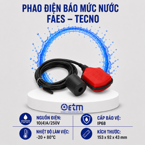 PHAO ĐIỆN BÁO MỨC NƯỚC FAES – TECNO